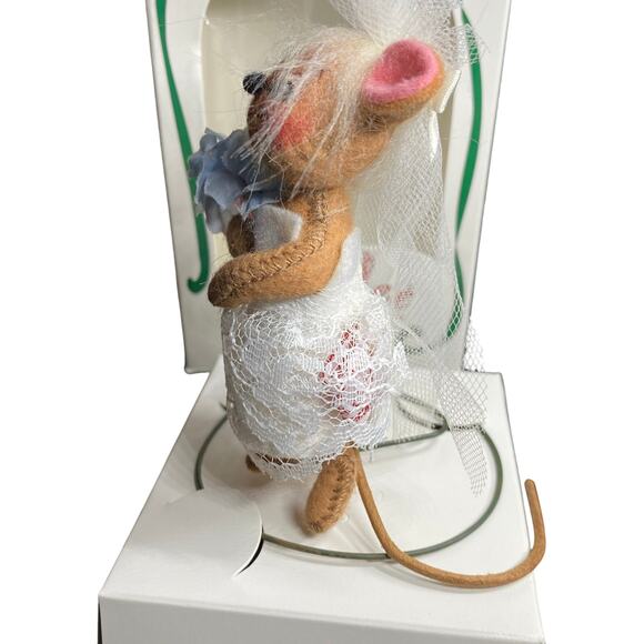 Annalee 3" Bride Mouse Shelf Sitting Vintage Doll 1997 In Box Home Decor - Picture 4 of 9